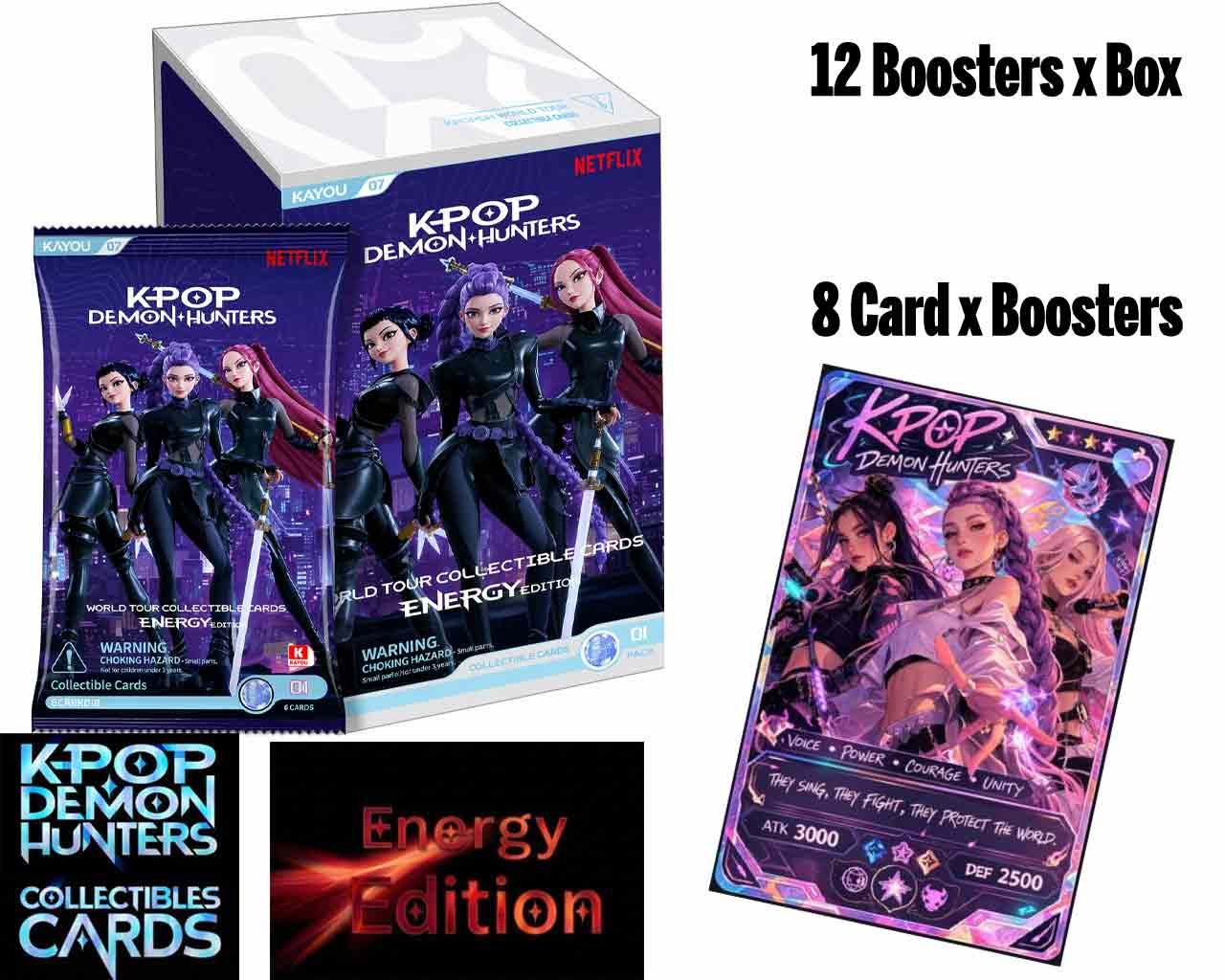 KAYOU - K-POP DEMON HUNTERS - ENERGY EDITION - COLLECTIBLE CARDS BOOSTER BOX (12)