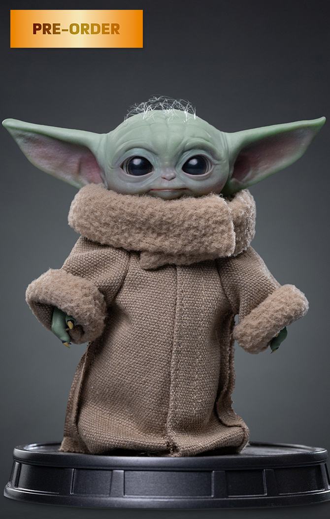MANDALORIAN & GROGU MOVIE GROGU ALWAYS CURIOUS 1/4 LEGACY STATUE