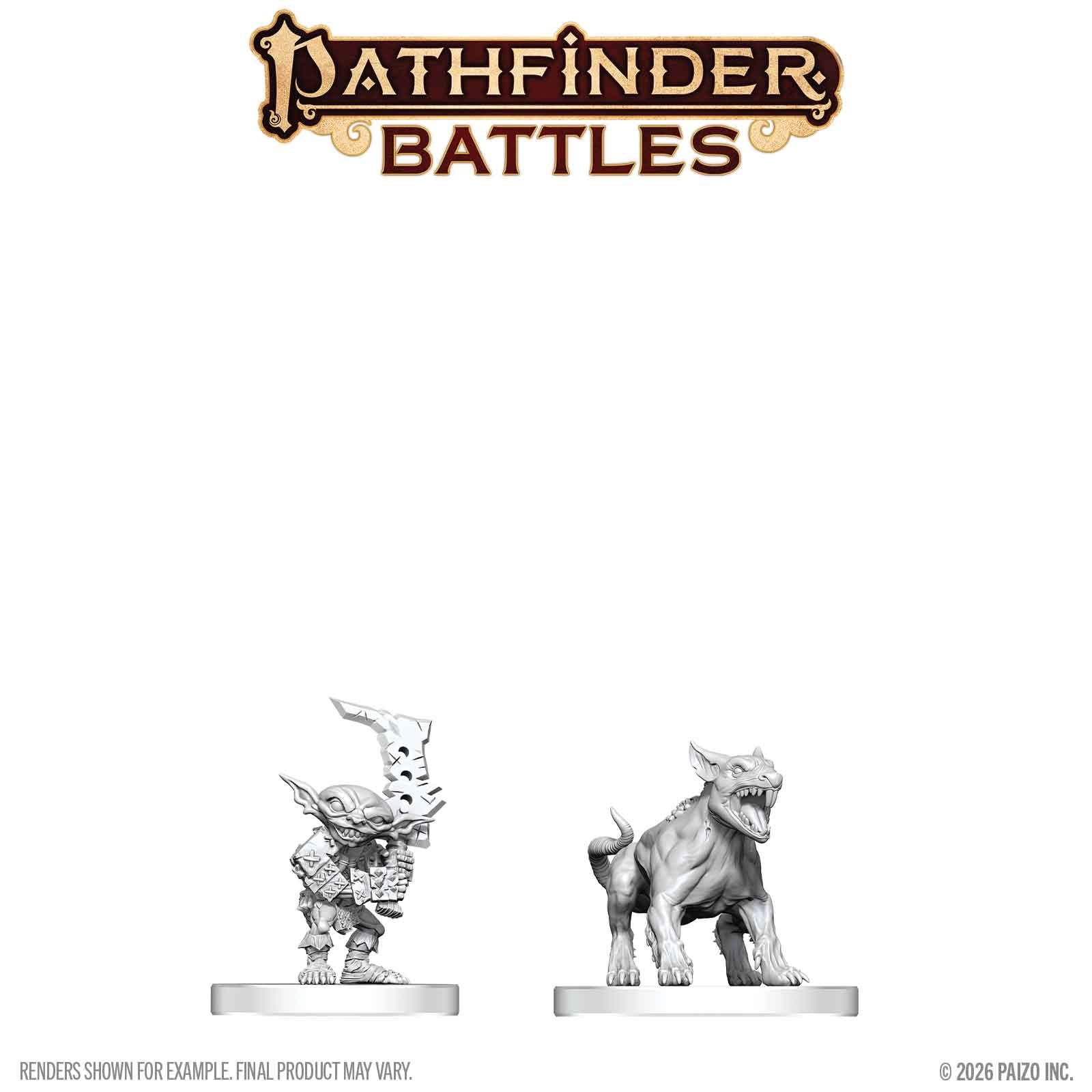 PATHFINDER BATTLES DEEP CUTS GOBLIN COMMANDO & GOBLIN DOG