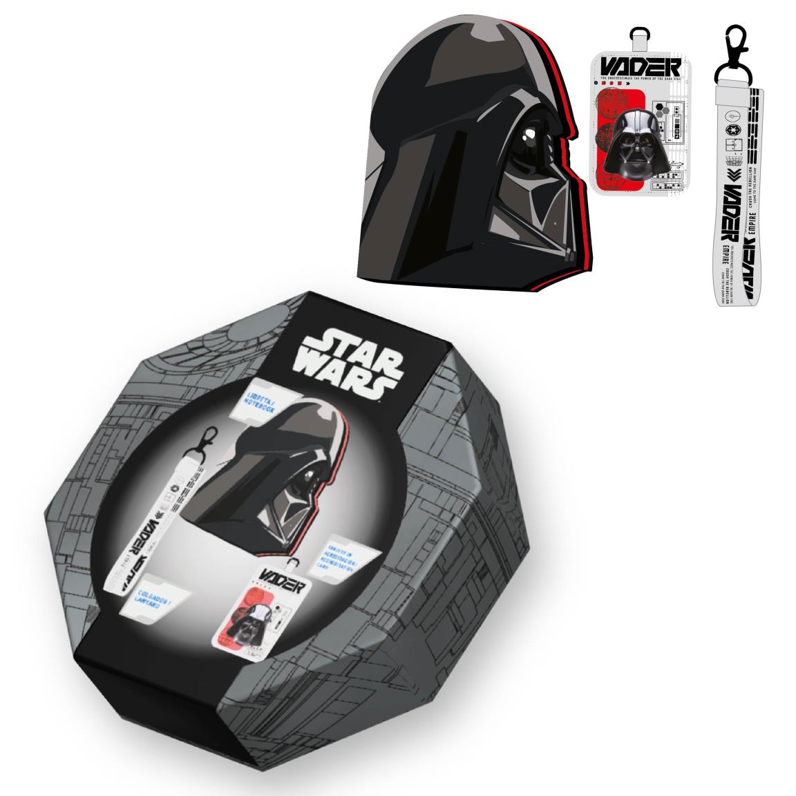 STAR WARS - Set de Papeterie - Notebook A5 + Badge