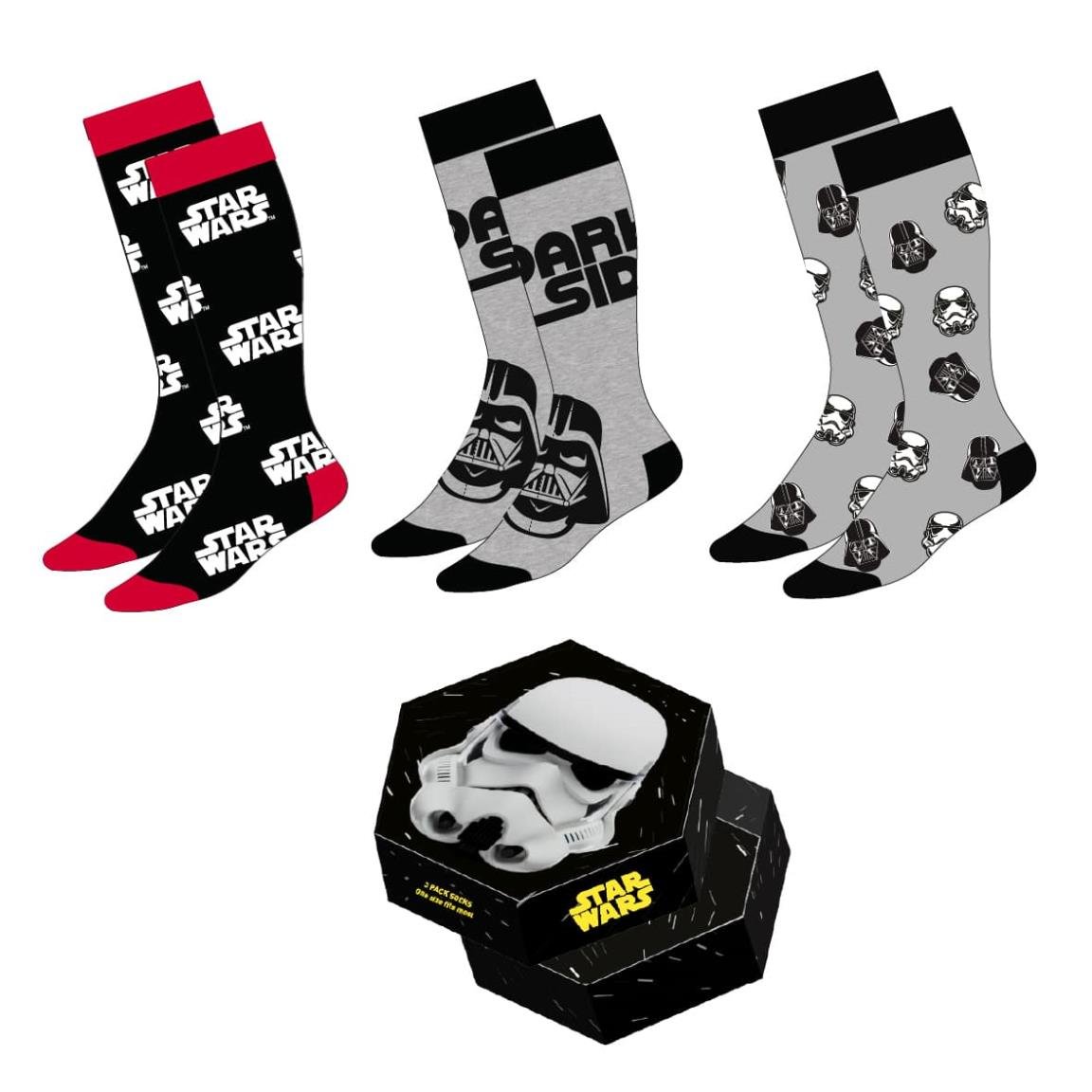 STAR WARS - 3 Pairs socks Pack (UK Size 5-10,5)