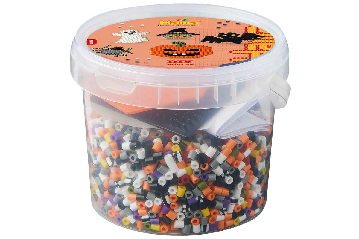 Hama midi perler 4000stk +2 stiftplader, Halloween