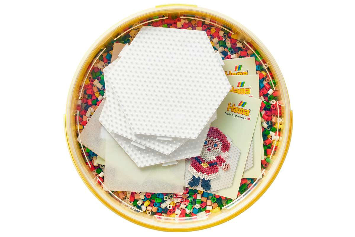 Hama midi perler 30.000stk. +3 plader, jul