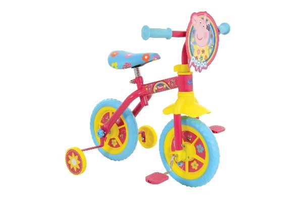 Gurli Gris 2i1 løbecykel/cykel med støttefødder