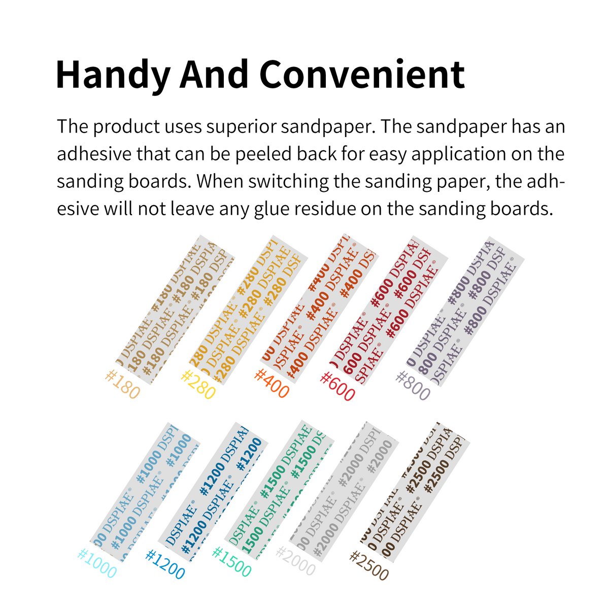 Dspiae MSP Pre-cut Self adhesive sandpaper