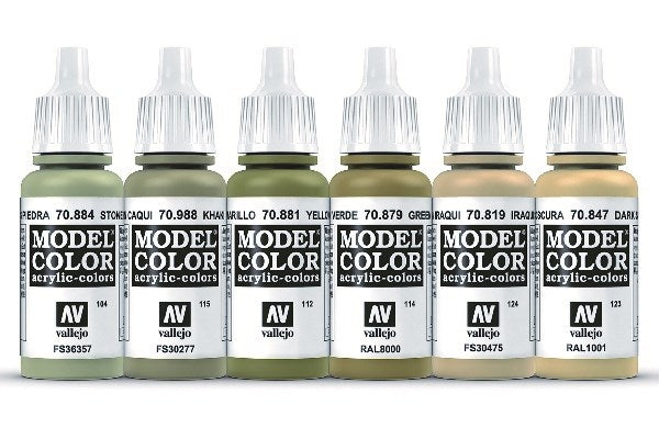 WWII Desert British&German Armour&Infantry 6x17ml