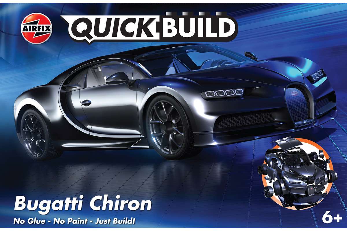 Quickbuild Bugatti Chiron, black