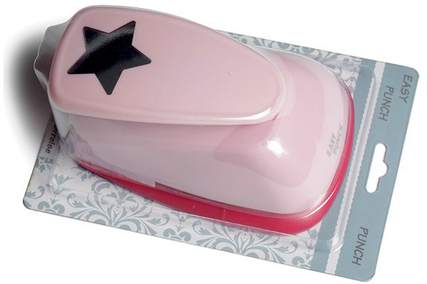 Easy punch pink stjerne