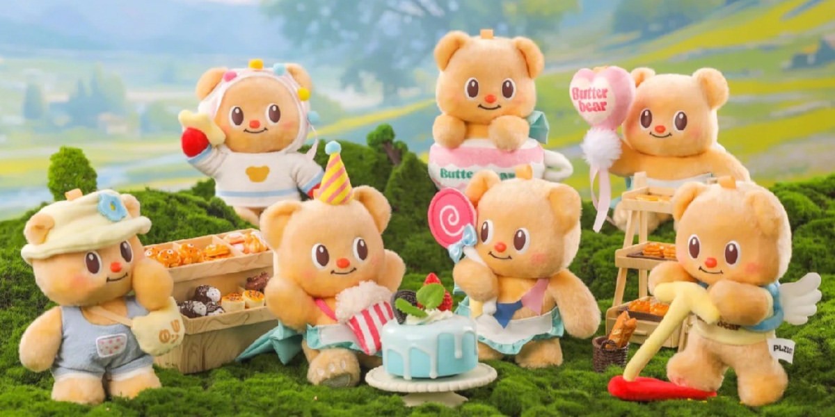 BUTTERBEAR - Party - Display of 6 Plushs 15cm - Mystery Box