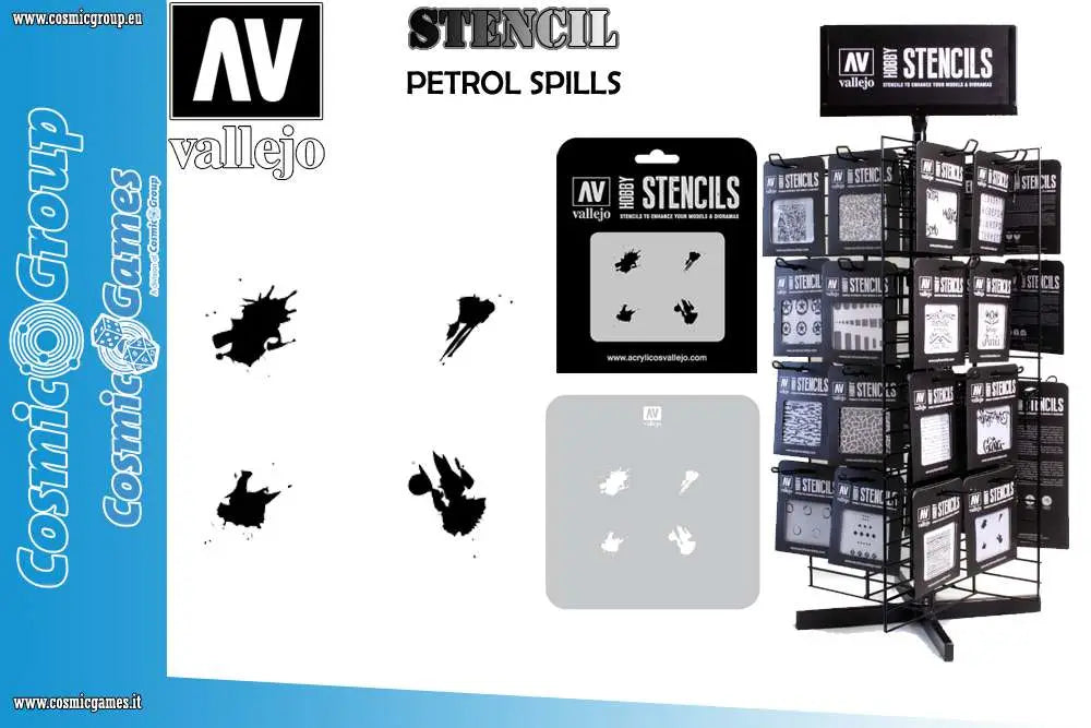 STENCIL STTX004 PETROL SPILLS
