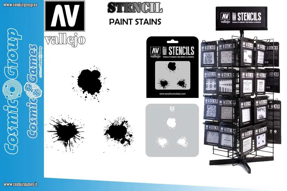 STENCIL STTX005 PAINT STAINS