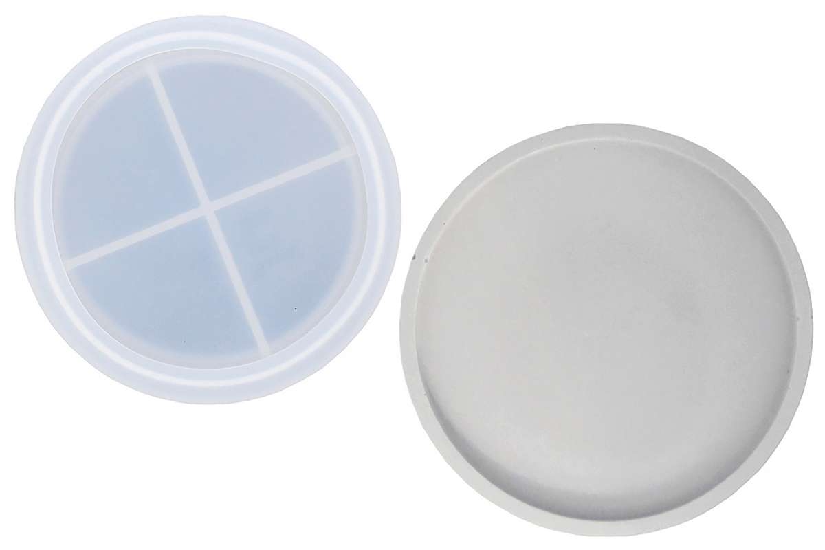 Silikoneform rund m/kant Ø10cm