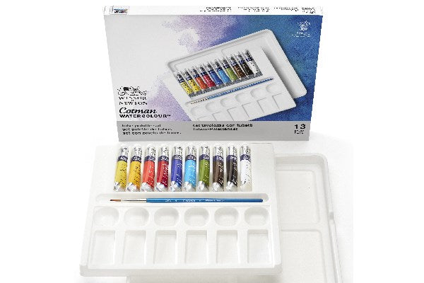 Cotman watercolour set 10 tubes + brush