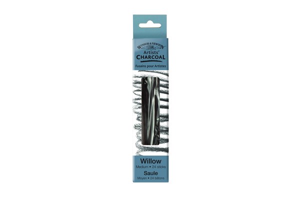 Willow charcoal medium 24pcs