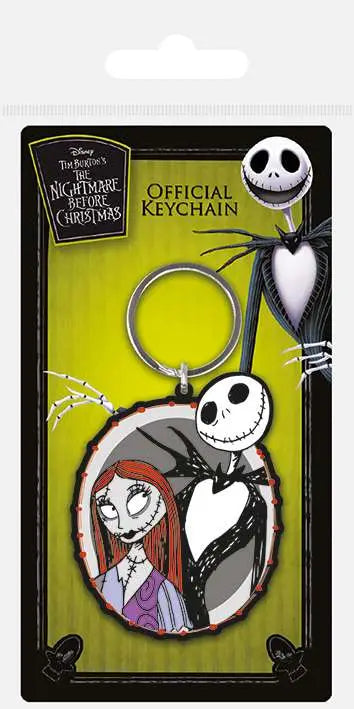 NIGHTMARE BEFORE CHRISTMAS JACK & SALLY KEYRING