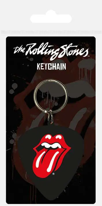 THE ROLLING STONES PLECTRUM RUB.KEYCHAIN