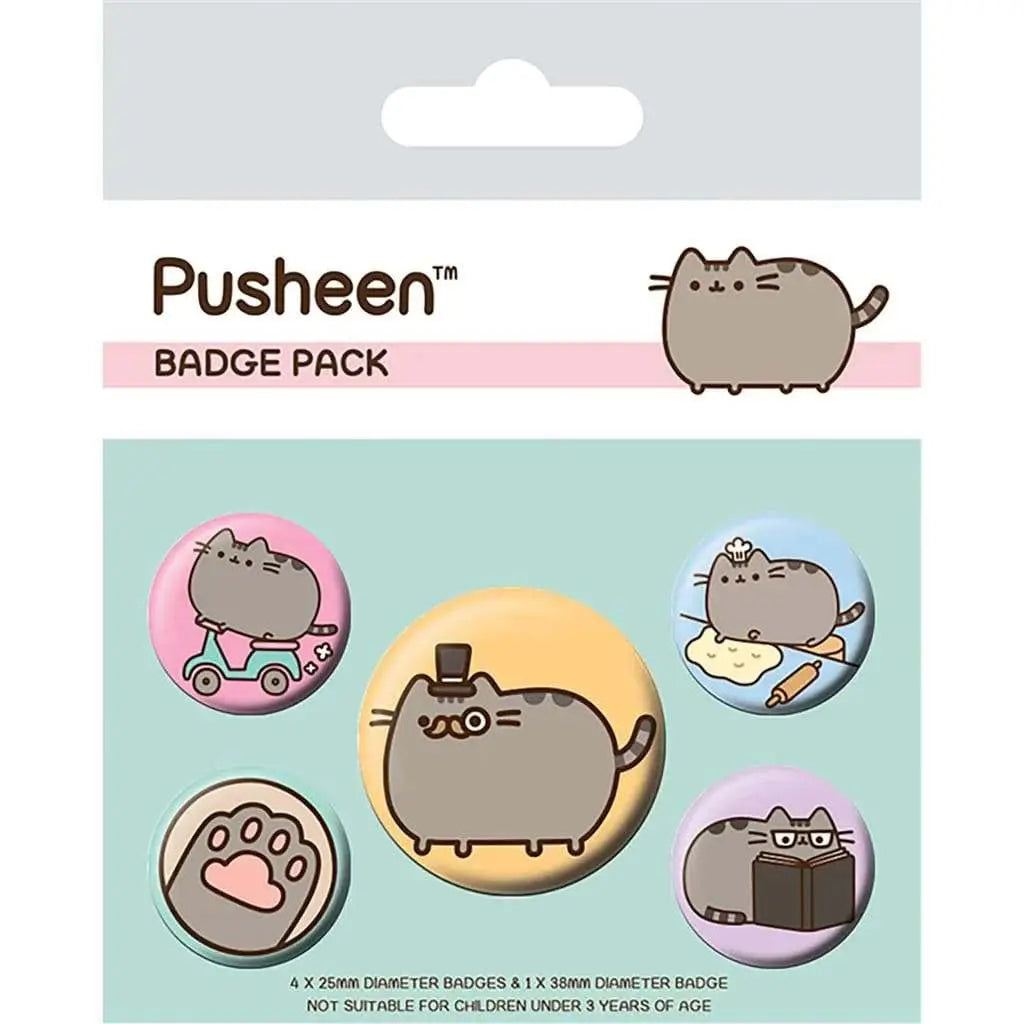 PUSHEEN FANCY BADGE PACK