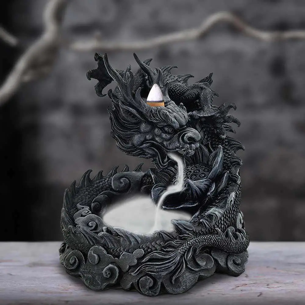 ASIAN DRAGON BACKFLOW INCENSE BURNER