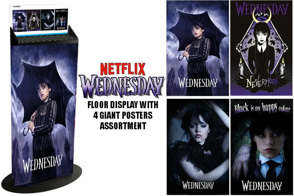 WEDNESDAY POSTERS ASSORTMENT BIN (40)