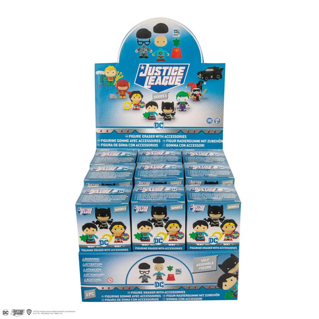 DC COMICS JUSTICE LEAGUE ERASERS MYSTERY DISPLAY BOX (24)