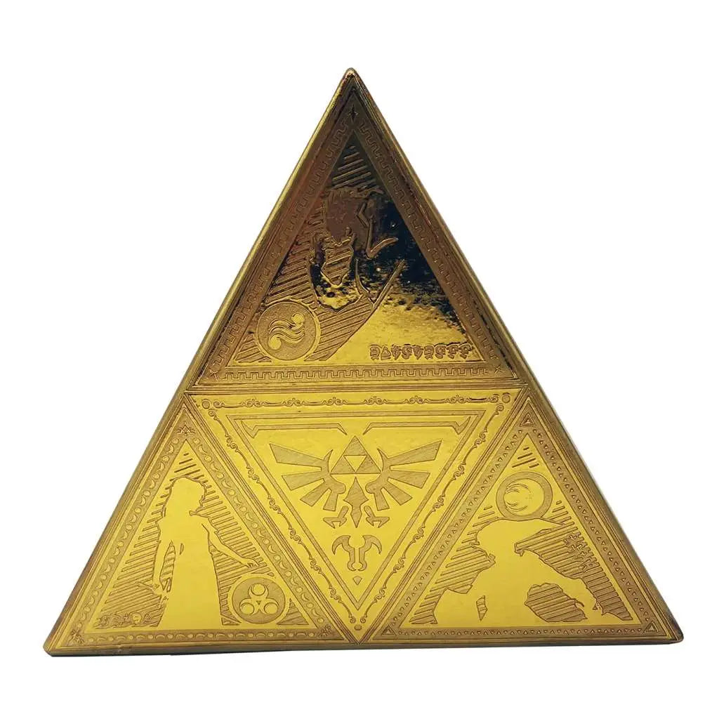 THE LEGEND OF ZELDA TRIFORCE SHAPED MONEY BANK
