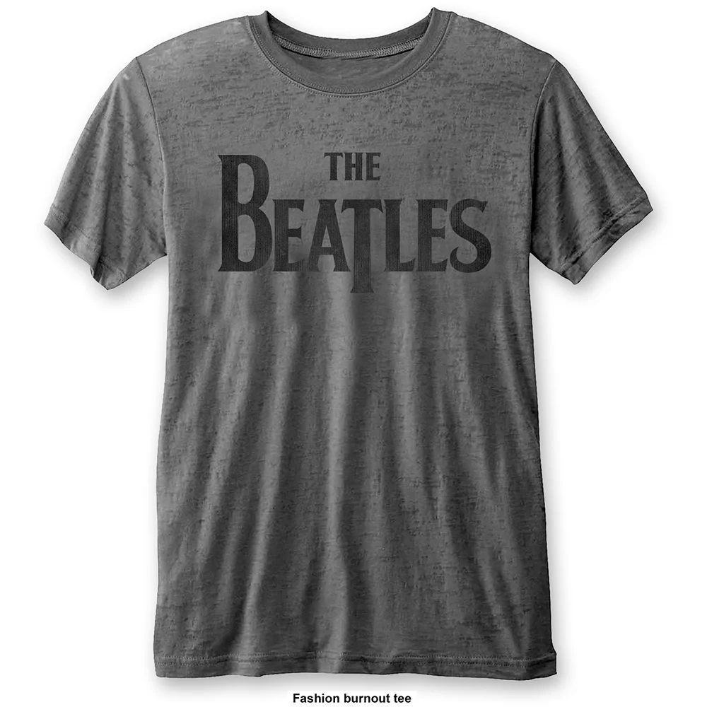 THE BEATLES - T-Shirt BurnOut Col - Drop T Logo - Men (L)