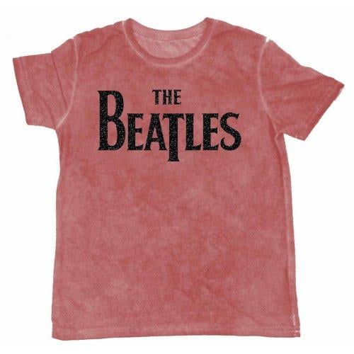THE BEATLES - T-Shirt BurnOut Col - Logo Red - Men (M)
