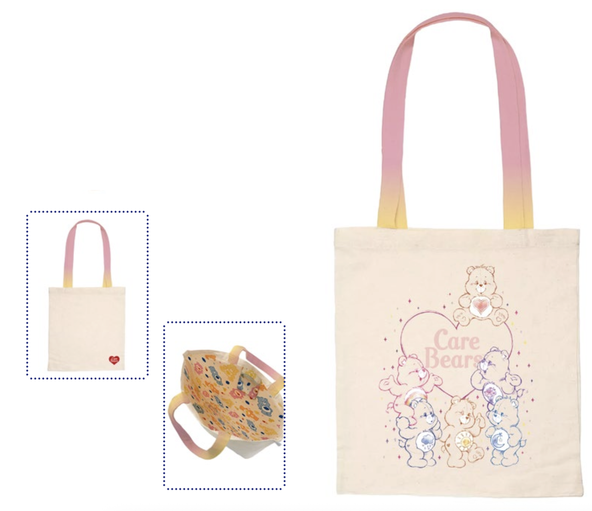 CAREBEAR - Heart - Tote Bag 40x33x1cm