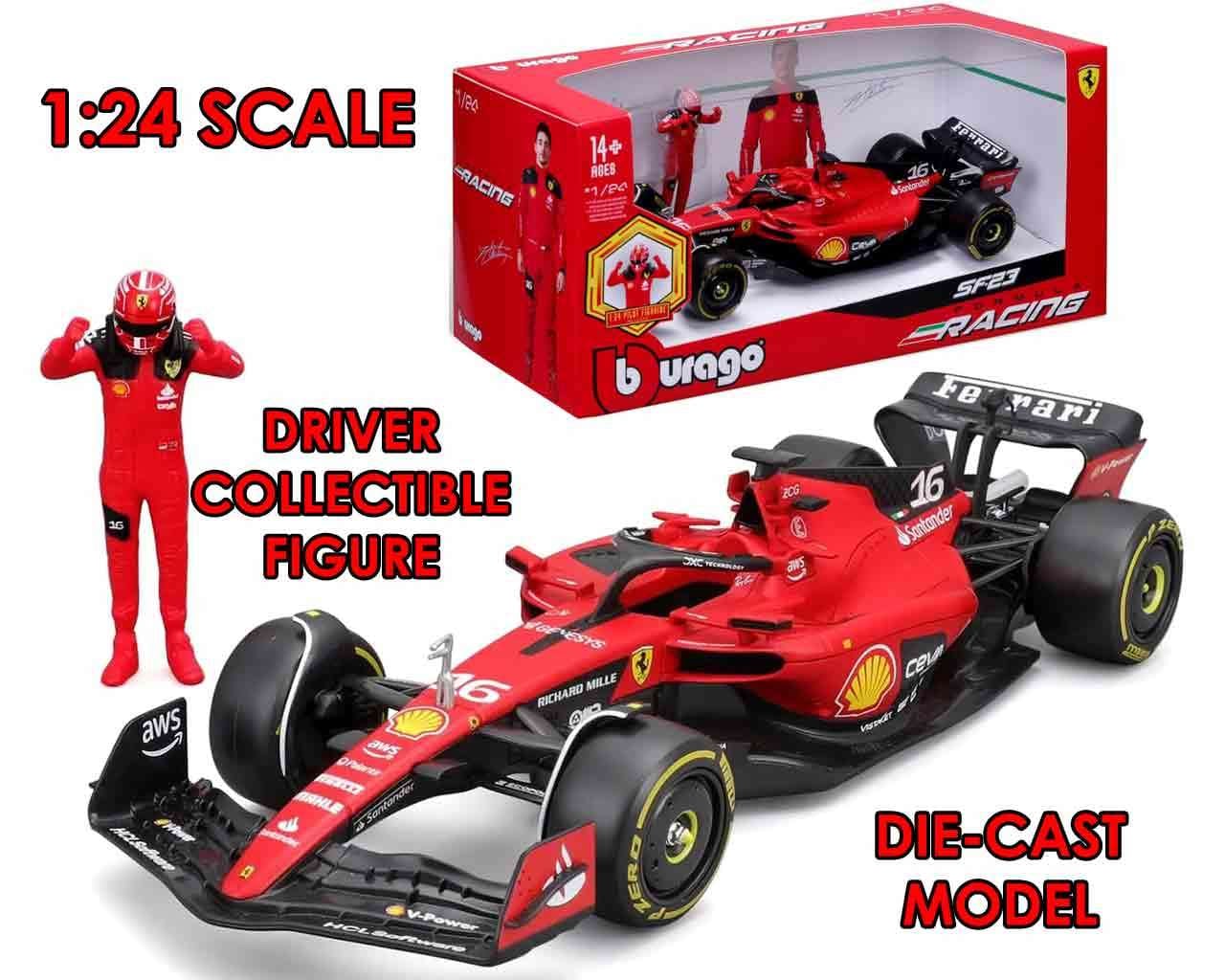 FORMULA 1 - F1 Ferrari Sf-23 with Leclerc - Die-cast Model 1/24