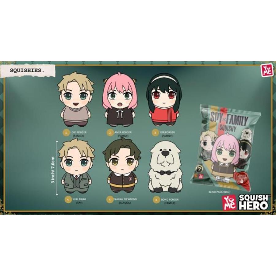 SPY X FAMILY - Squish Hero - Assortiment 12 Figures 7.6cm