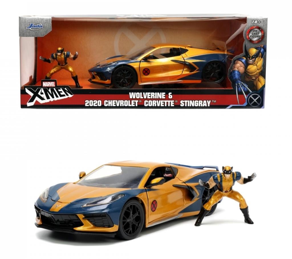 X-MEN - Wolverine & 2020 Chevrolet Corvette Stingray - 1:24