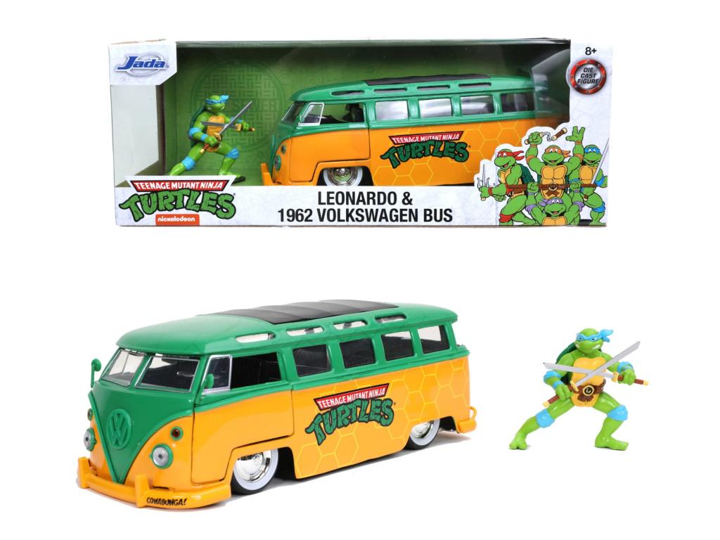 TMNT - Leonardo & 1962 VW Bus - 1:24