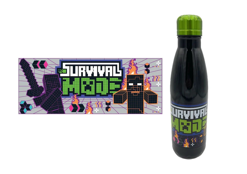 MINECRAFT - Survival Mode - Stainless Steel Bottle 26oz