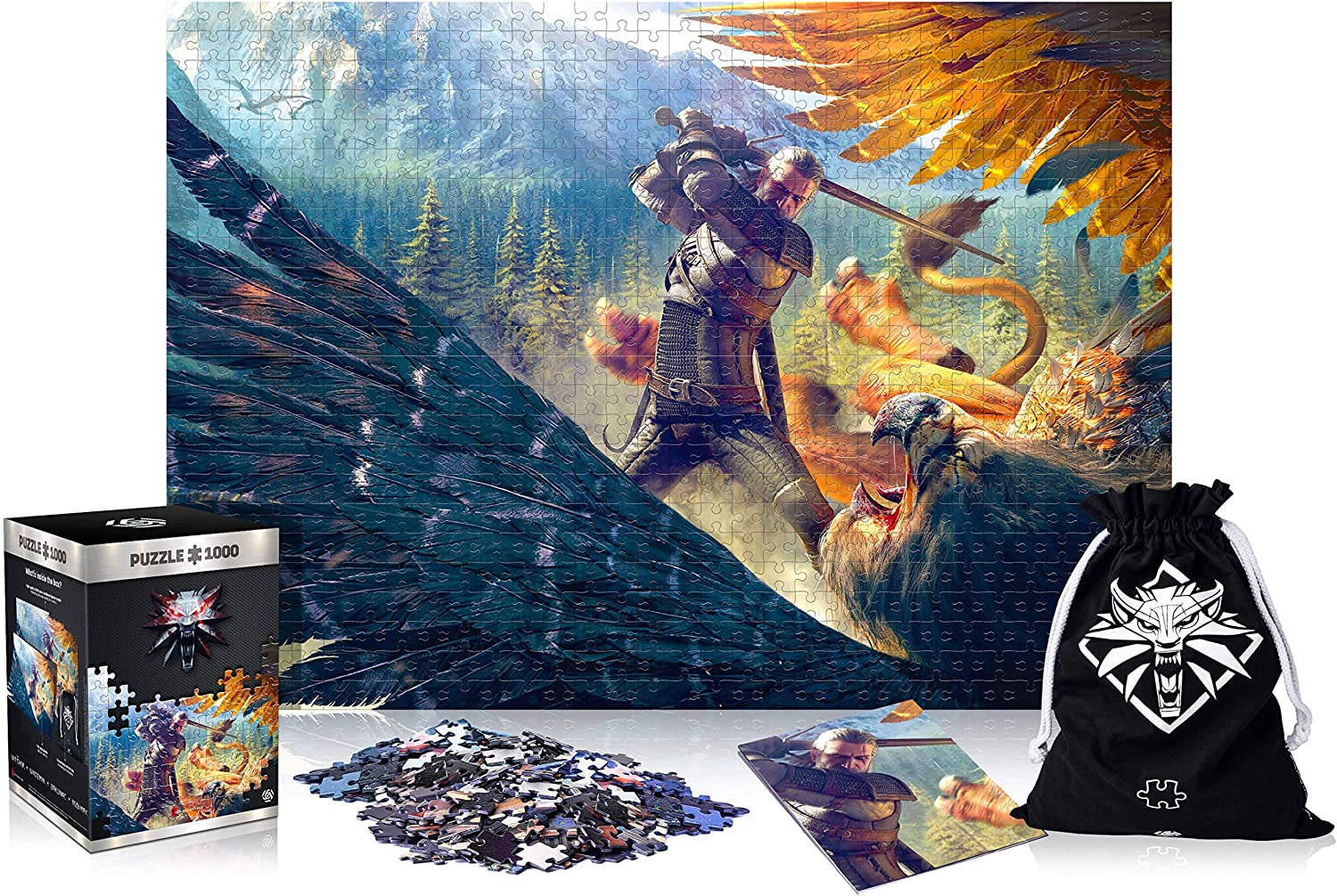 THE WITCHER - Griffin Fight - Premium Puzzle 1000P