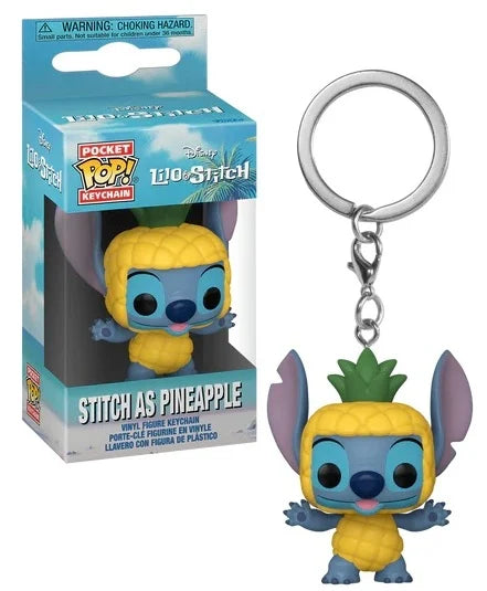 DISNEY - Lilo & Stitch - Pocket Pop Keychain - Stitch Pineapple