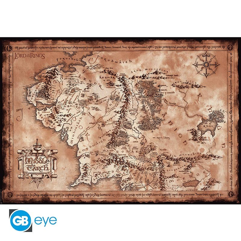 THE LORD OF THE RINGS - Map - Poster 91x61cm
