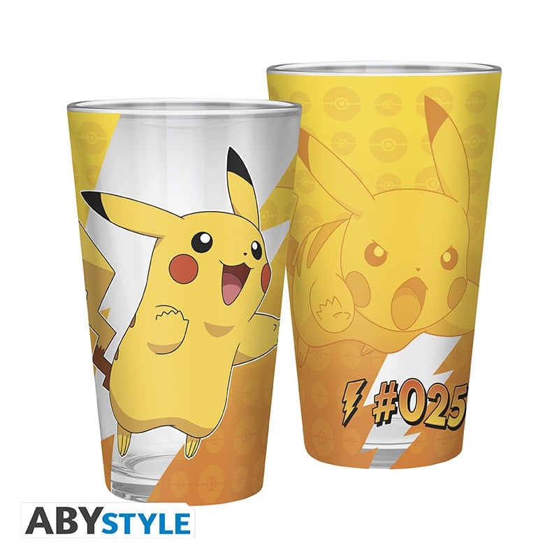 POKEMON - Pikachu "Metal Effect" - Premium XXL Glass 400ml