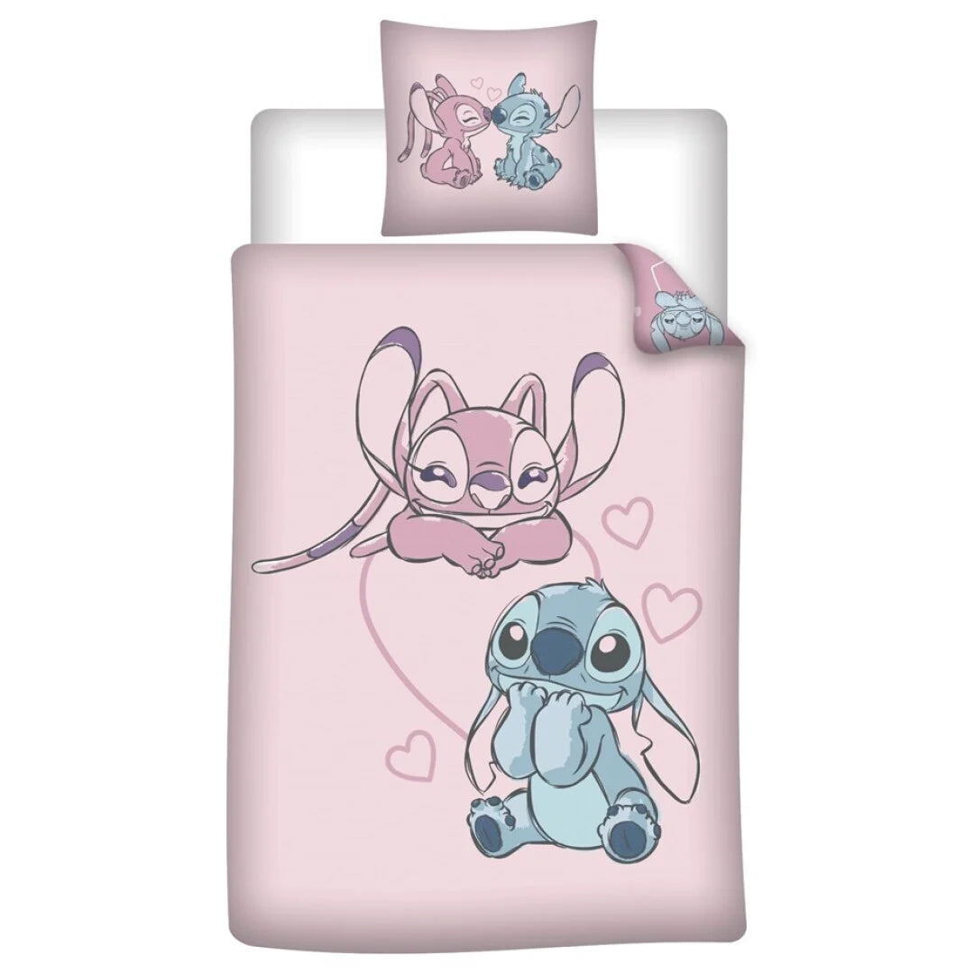 LILO & STITCH - Angel Stitch "Heart" - Duvet Cover 140x200cm + 65x65cm