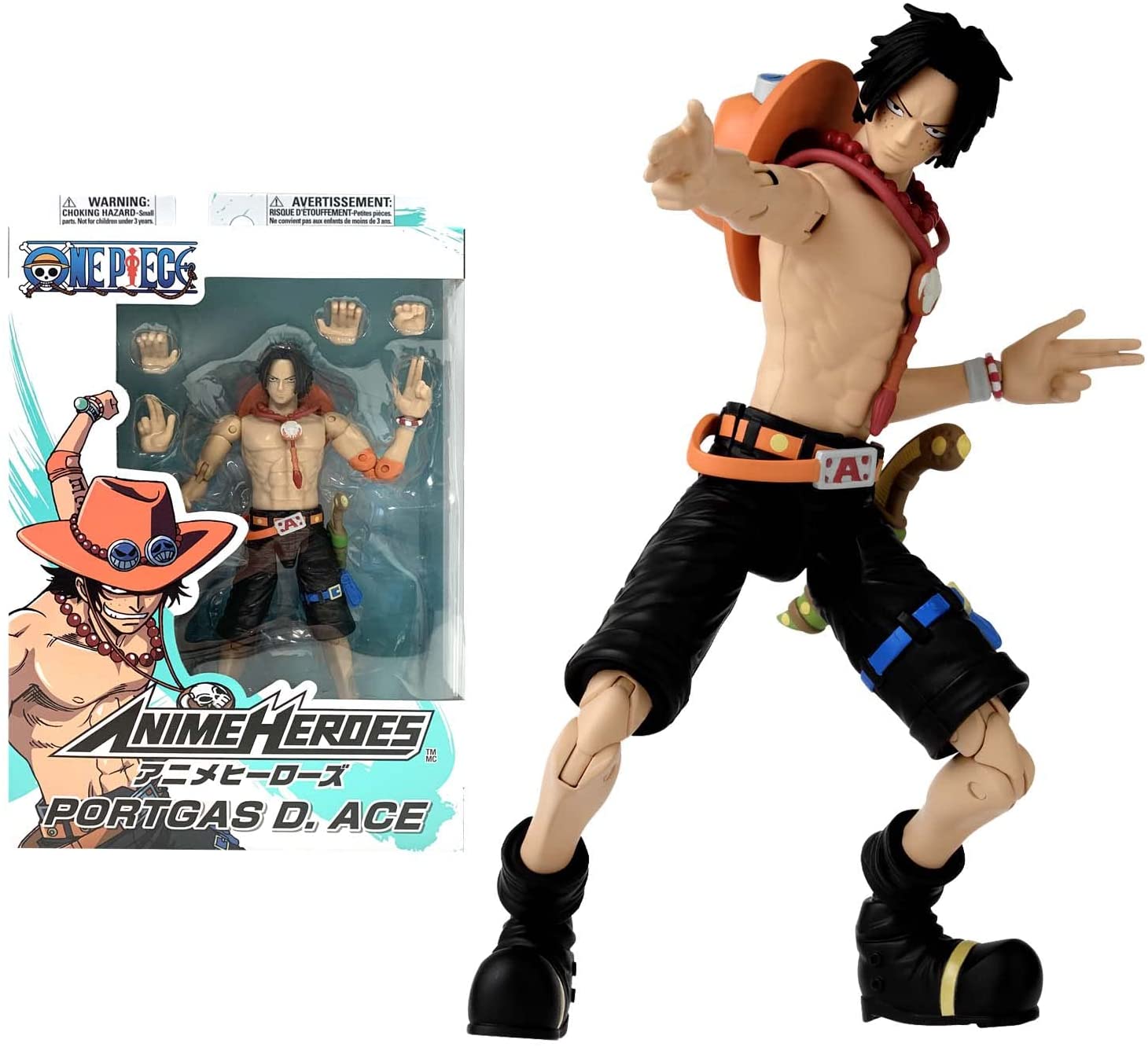 ONE PIECE - Portgas D.Ace - Figure Anime Heroes 17cm