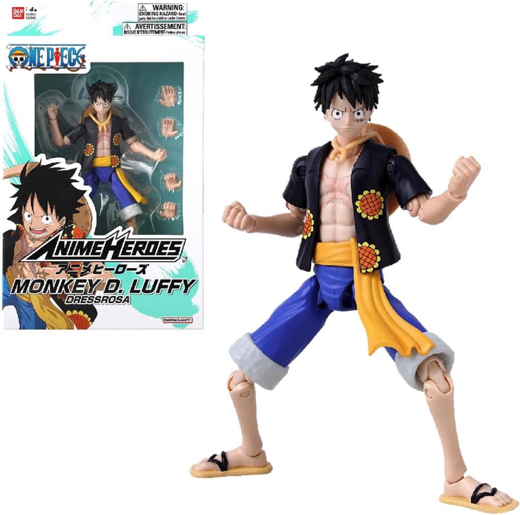 ONE PIECE - Monkey D. Luffy "Dressrosa Vers." -Fig. Anime Heroes 17cm