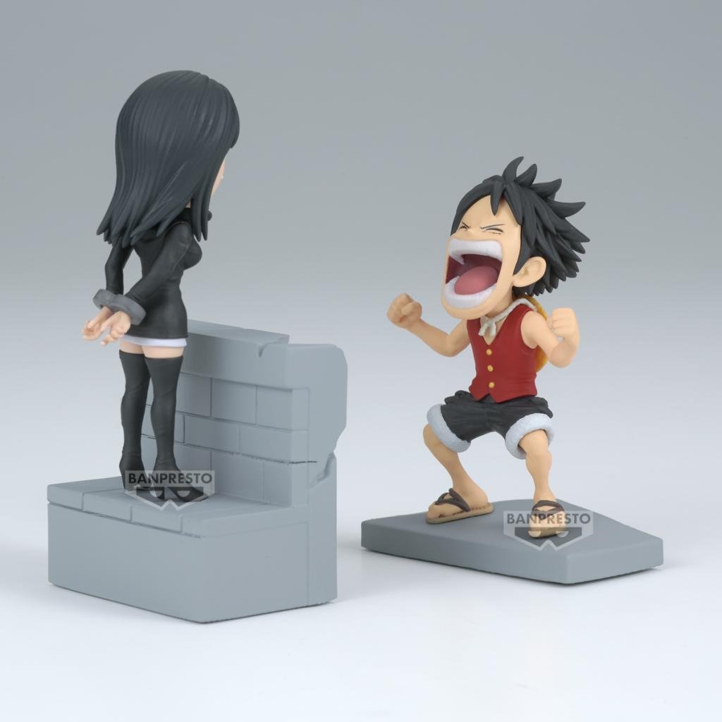 ONE PIECE - Luffy & Nico Robin - Figure WCF Log Stories 10cm