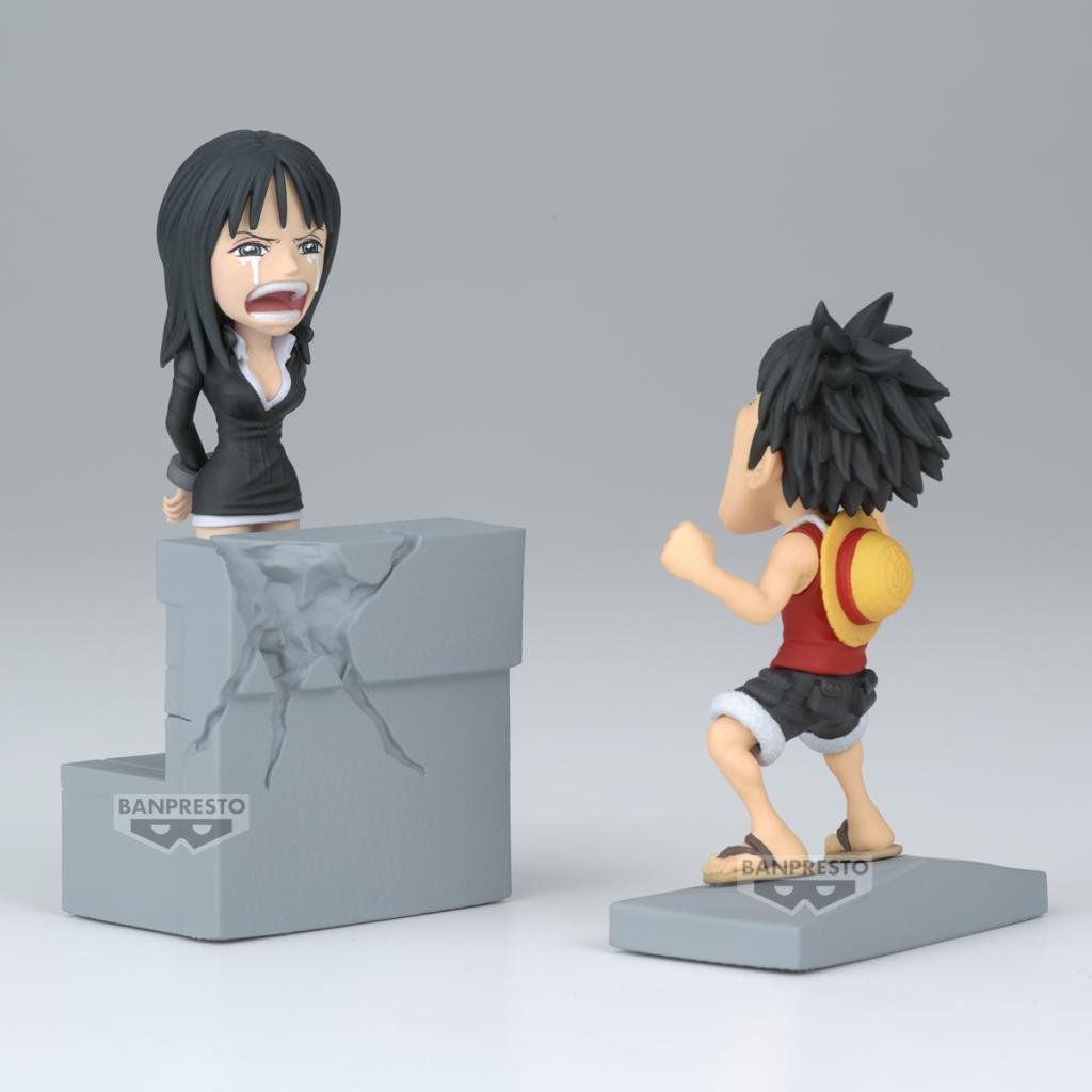 ONE PIECE - Luffy & Nico Robin - Figure WCF Log Stories 10cm