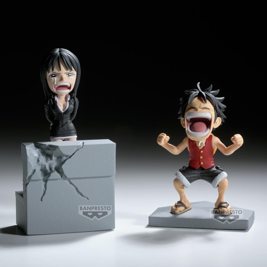 ONE PIECE - Luffy & Nico Robin - Figure WCF Log Stories 10cm