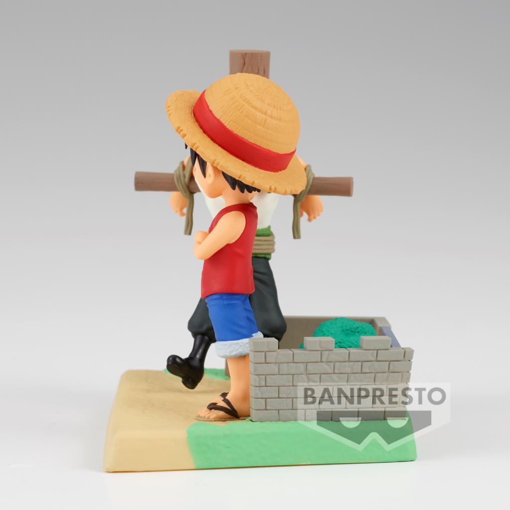 ONE PIECE - Luffy & Zoro - Figure WCF-Log Stories 7cm