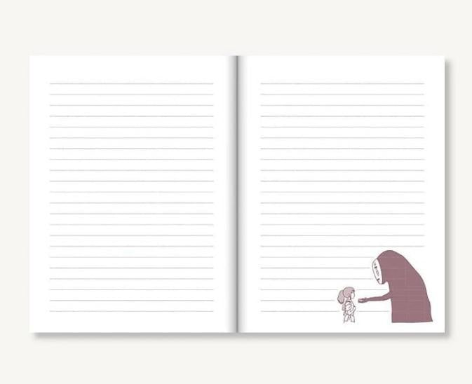 SPIRITED AWAY - No Face - Plush Journal 16.1x21.6x2.9cm