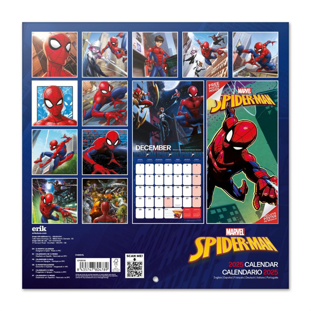 SPIDER-MAN - Wall Calendar 2025