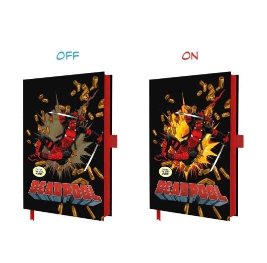 DEADPOOL - Light-Up Premium Notebook - Size A5