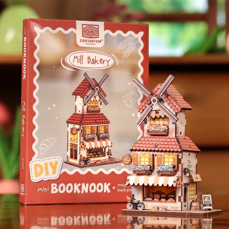 MINI BOOK NOOK KIT - DIY- Mill Bakery - With Magnets