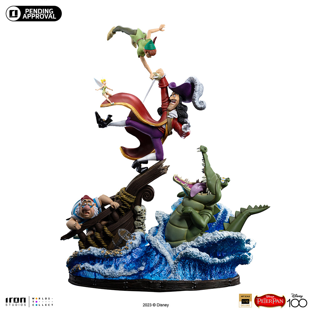 DISNEY - Peter Pan VS Crochet - Statuette Art Scale Deluxe 1/10 42.4cm