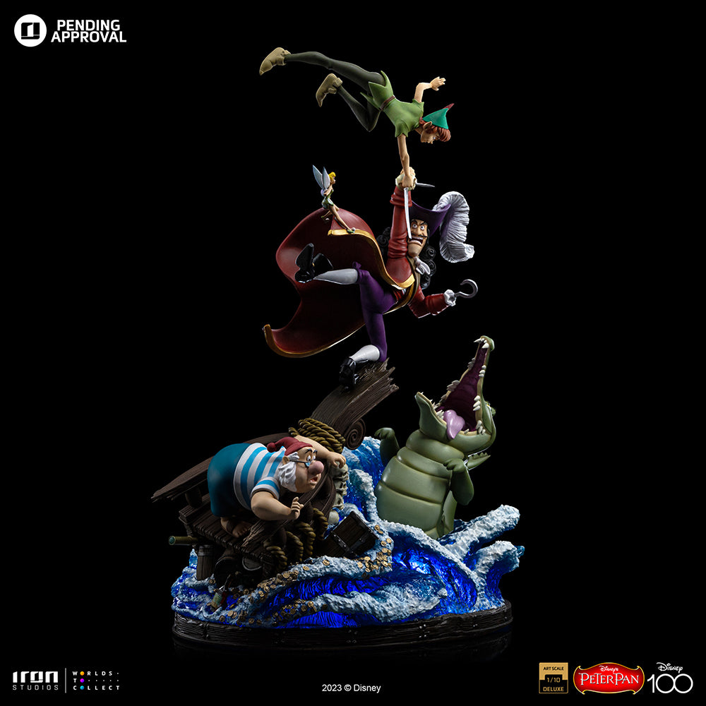 DISNEY - Peter Pan VS Crochet - Statuette Art Scale Deluxe 1/10 42.4cm